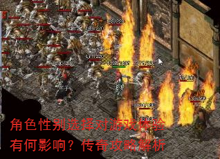 ��ɫ�Ա�ѡ�����Ϸ�����к�Ӱ�죿���湥�Խ���