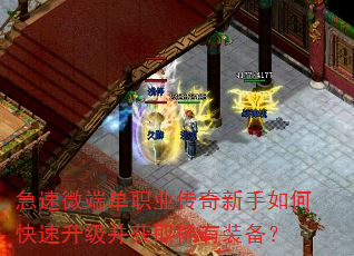 急速微端单职业传奇新手如何快速升级并获取稀有装备? 急速微端单职业传奇新手如何快速升级并获取稀有装备?