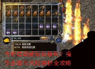 传奇微端能玩私服吗?操作步骤与风险解析全攻略 传奇微端能玩私服吗?操作步骤与风险解析全攻略
