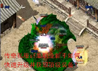传奇私服sf单职业新手如何快速升级并获取顶级装备? 传奇私服sf单职业新手如何快速升级并获取顶级装备?