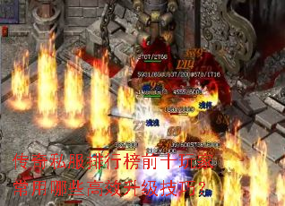传奇私服排行榜前十玩家常用哪些高效升级技巧? 传奇私服排行榜前十玩家常用哪些高效升级技巧?