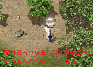 苍月复古单职业传奇如何快速刷顶级装备?战力飙升技巧有哪些? 苍月复古单职业传奇如何快速刷顶级装备?战力飙升技巧有哪些?