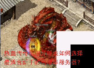热血传奇私服开服表如何选择最适合新手的高爆率服务器? 热血传奇私服开服表如何选择最适合新手的高爆率服务器?