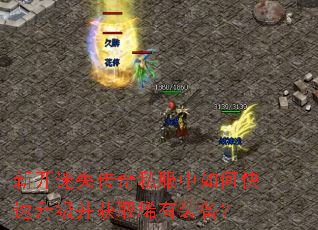 新开迷失传奇私服中如何快速升级并获取稀有装备? 新开迷失传奇私服中如何快速升级并获取稀有装备?