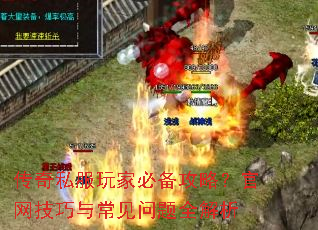 传奇私服玩家必备攻略?官网技巧与常见问题全解析 传奇私服玩家必备攻略?官网技巧与常见问题全解析
