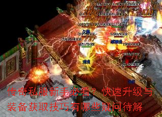 传奇私服新手必看?快速升级与装备获取技巧有哪些疑问待解 传奇私服新手必看?快速升级与装备获取技巧有哪些疑问待解
