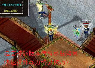 遗忘神器版本传奇私服如何快速提升战力终极技巧? 遗忘神器版本传奇私服如何快速提升战力终极技巧?