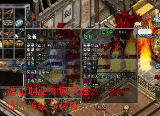 道士职业如何快速提升等级与装备? 道士职业如何快速提升等级与装备?