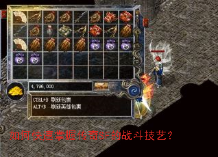 如何快速掌握传奇SF的战斗技艺? 如何快速掌握传奇SF的战斗技艺?