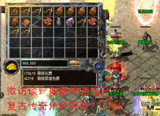 微访谈:如何快速提升复古传奇角色等级? 微访谈:如何快速提升复古传奇角色等级?