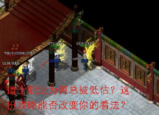 道士职业为何总被低估?这份攻略能否改变你的看法? 道士职业为何总被低估?这份攻略能否改变你的看法?