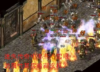 迷失传奇中哪些不起眼的属性其实暗藏玄机? 迷失传奇中哪些不起眼的属性其实暗藏玄机?