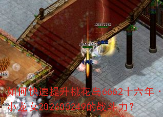 如何快速提升桃花岛6662十六年·小龙女202600249的战斗力? 如何快速提升桃花岛6662十六年·小龙女202600249的战斗力?