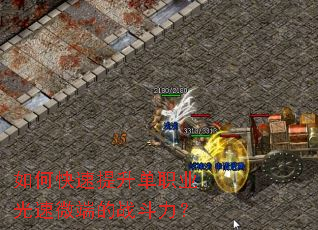 如何快速提升单职业光速微端的战斗力? 如何快速提升单职业光速微端的战斗力?